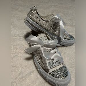 Custom made sneakers, Cute comfy Wedding sneakers new out the box!